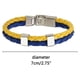 thumbnail image 3 of Pulsera de la bandera de Ucrania, 3 piezas Pulsera de la bandera de Ucrania Pulsera trenzada de cuero de Ucrania Pulsera ucraniana Respuesta rápida, 3 of 8