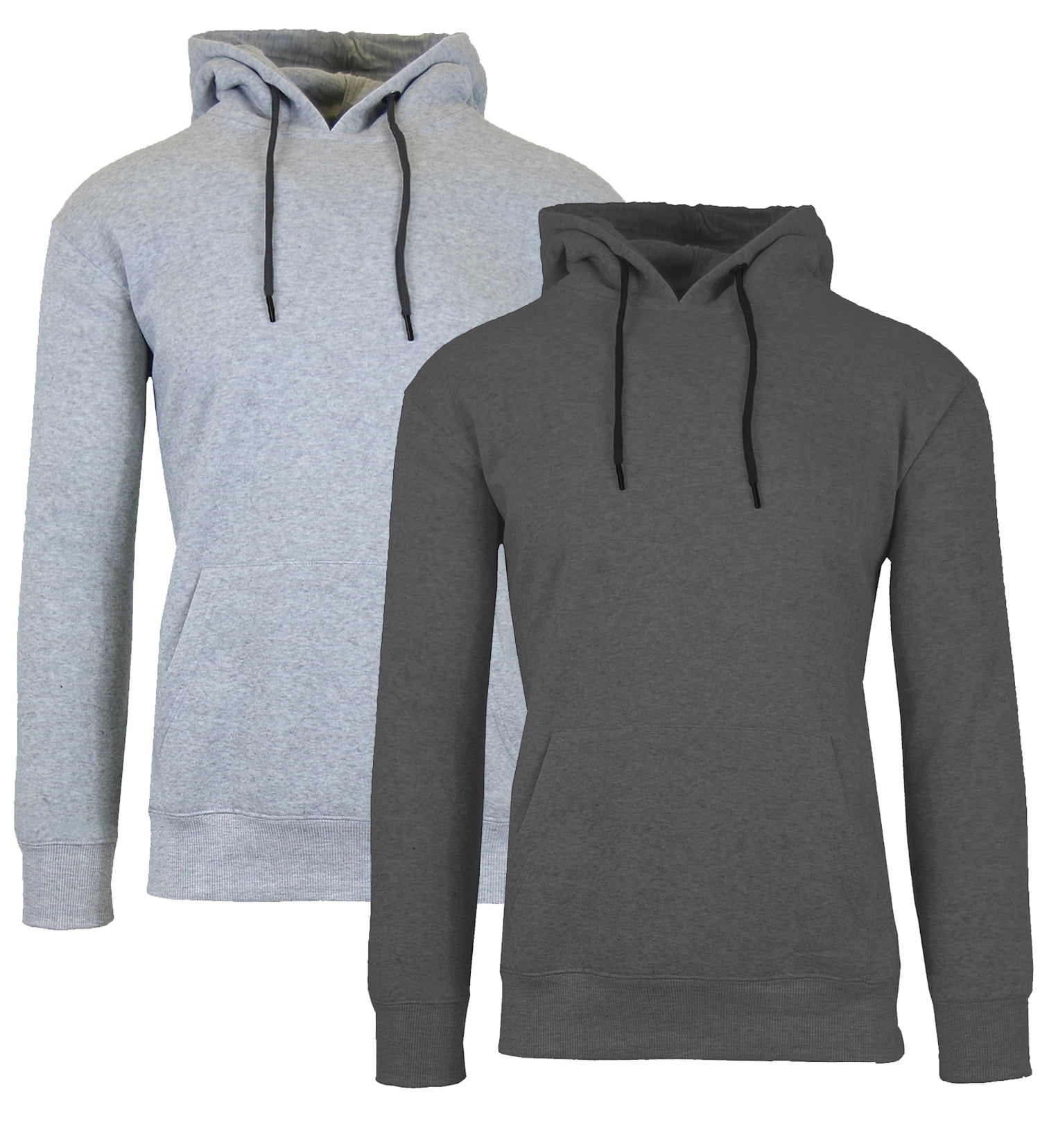 Galaxy By Harvic Mens Heavyweight Fleece Lined Pullover Hoodie 2 Pack(M ...
