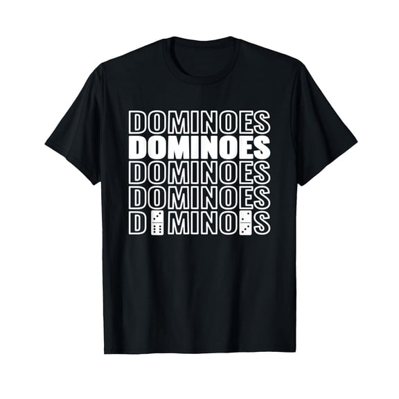 Dominoes Tiles Domino Player for kids women men domino T-Shirt
