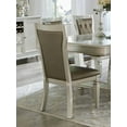 thumbnail image 5 of Glamorous 2-Piece Side Chairs Set - Acrylic Crystal Tufted Back, Champagne Finish, Wood Frame Dining Furniture, 5 of 9