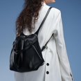 thumbnail image 2 of Mochila ligera de lujo y de alta calidad de piel de vaca de primera capa, bolso de mujer de cuero genuino de diseñador famoso de moda europea y americana, 2 of 5