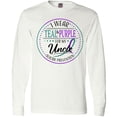 thumbnail image 3 of Inktastic Suicide Prevention- I Wear Teal and Purple for My Uncle Long Sleeve T-Shirt, 3 of 5