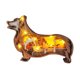 thumbnail image 1 of Estatuas de perro 3D con talla de madera clara, esculturas de león, decoración de adornos artísticos (perro), 1 of 9