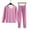 Purple, variant on QNANSPI Women Crew Neck Thermal Underwear 2 Piece Fleece Lined Warm Thick Cozy Base Layer Top and Bottom Inner Wear Pajama Sets