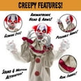 thumbnail image 5 of Best Choice Products Scary Harry the Motion Activated Animatronic Killer Clown, Halloween Prop w/ Pre-Recorded Lines, 5 of 8