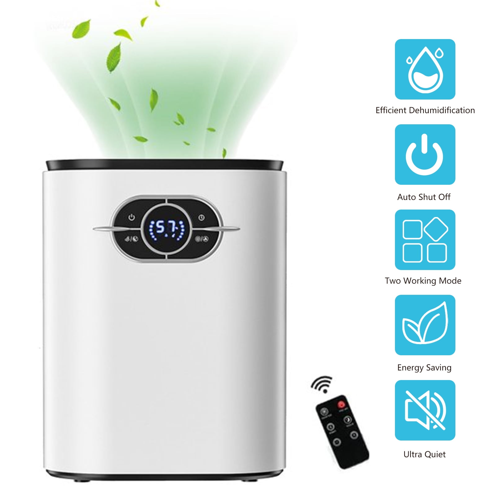 Small Dehumidifiers for Basements Home, 1200ml Ultra Quiet Dehumidifier