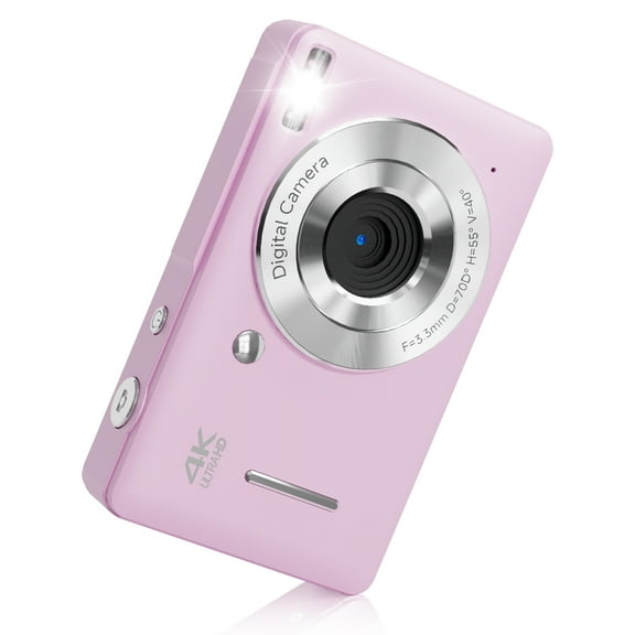 KEEPBERRY fhd Point and Shoot Digital Camera for Kids with , smile Capture, 20 Filters, Built-in Flash & Type-C Cable (Purple)