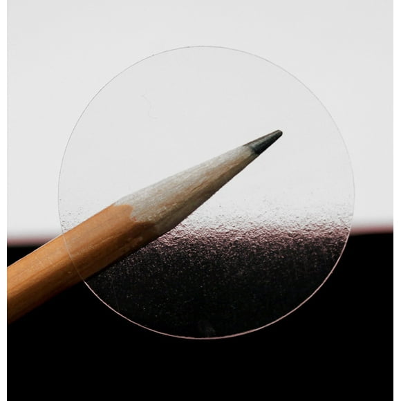 ChromaLabel 1.50 Inch Round Clear Wafer Seals, 500 per Roll, Non Perforated