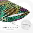 thumbnail image 6 of LNWH Rectangle Pillow Cover, Vintage Abstract Zebra Animal Art Pattern Cushion Covers Pillowcase for Couch Bedroom Sofa, 14"x20", 6 of 8