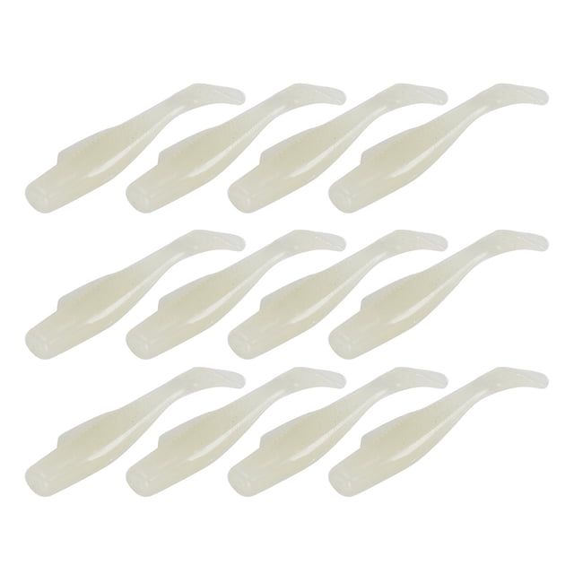 M Buder 2Set 6pcs/Set Artificial Simulation Solf Silicone Fishing Lure Soft Bait T Tail Accessory 4# 8 cm / 3.1 in