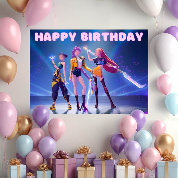 59" X 83" Pool Party Backdrop, Birthday Decoration, Birthday Backdrop, Birthday Banner