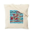 thumbnail image 2 of CafePress - Little Swimmer Girls Tote Bag - Unisex Canvas Tote Bag, Beige, 1-Piece, 2 of 7
