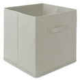 thumbnail image 2 of Juego de 6 cubos de tela Casafield, gris claro - Cestas plegables de 33 cm para estantes y organizadores de cubículos, 2 of 7