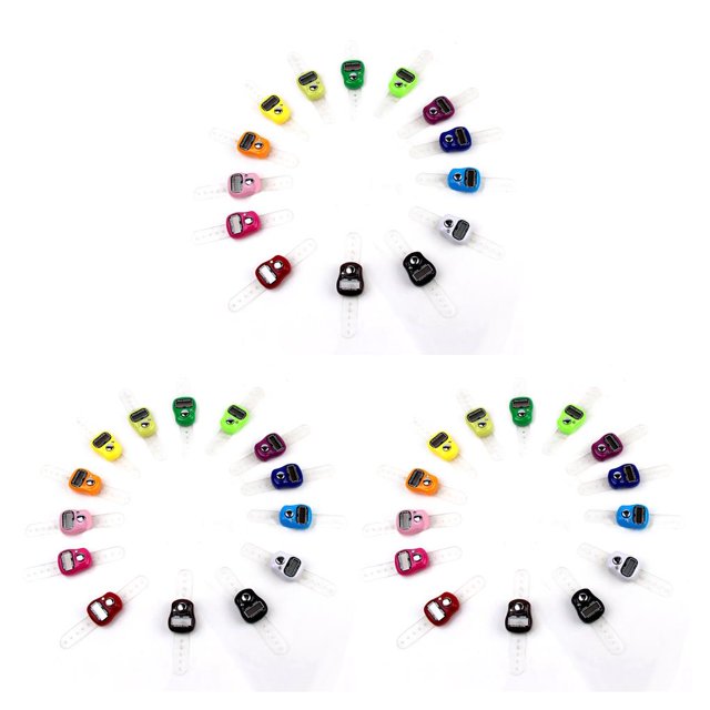 Matsuzay Color Random 9999 Counts 4 Digit Device Match Competition Reset Rope Jumping Counting Counters Basketball Manual Football Type1 NO1