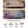 thumbnail image 3 of Colorful Morocco Sofa Couch Covers for Dogs, Washable Sectional Couch Slipcovers for Loveseat with Tassels, Geometric Modern Abstract Art Non Slip Sofa Throw Cover Blanket L 71''x102'', 3 of 8