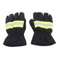 thumbnail image 2 of Guante de combate de Bomberos, Guantes de Rescate de Extracción Muñeca Elástica Multi -Propósito Reflectores Resistentes Al Calor Suave para Cocinar a la Barbacoa, 2 of 7