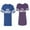 Men Royal / Women Purple, variant on Prince & Princess Matching Couple Cotton Jerseys (Men Royal / Women Black) (Men S / Women S)