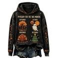 thumbnail image 2 of longantii Women's I'm Ready for The BER Months Hoodie, Drawstring Hooded Sweatshirt, Funny Halloween Holiday Pullover Top, Cozy Soft Women's Sweatshirt, 2 of 4