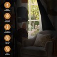 thumbnail image 2 of Tchckioa 52x63 Inch Blackout Curtains,Thermal Insulated Grommet Window Drapes for Living Room,2 Panels,Leaves, 2 of 8