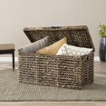 thumbnail image 2 of 33" Brown RattanWicker And Metal Square Lift Top Coffee Table, 2 of 5