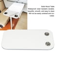 thumbnail image 4 of 400x800mm Removable Rectangular Table Solid Wood Stainless Steel RV Table Board With 2 Cup Holders For RV Yacht  RV Terrace Furniture, 4 of 8