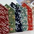 thumbnail image 3 of TELOLY Bandanas for Women,53*53cm Red Bandana,Plant and Flower Cotton and Linen Bandana,Style1, 3 of 3