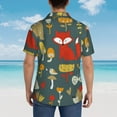 thumbnail image 5 of Cauagu Cute Animal Forest Print Hawaiian Shirt for Men,Casual Short Sleeve Button Down Shirts Summer Beach Men's Regular-Fit Short-Sleeve Print Shirt -XX-Large, 5 of 6