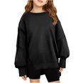 thumbnail image 2 of Mercatoo Girls Oversized Sweatshirts Crewneck Long Sleeve SweatshirtsKids Girl Casual Loose Pullover Tops for Girls Boys, 2 of 5