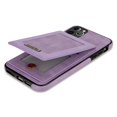 thumbnail image 5 of TECH CIRCLE for iPhone 11 Pro 5.8" Case,Luxury Synthetic Leather Back Shell Cover Phone Case with Card Holder Kickatand Compartment for iPhone 11 Pro, Purple, 5 of 7