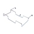 thumbnail image 3 of Portable Silver Iron Wire Garbage Rack: Versatile Outdoor Camping & Picnic Organizer for Kitchen, Office, Bedroom - Weatherproof, Easy Pole-Mount Installation, Eco-Friendly Material, 320x260x45mm, 3 of 5