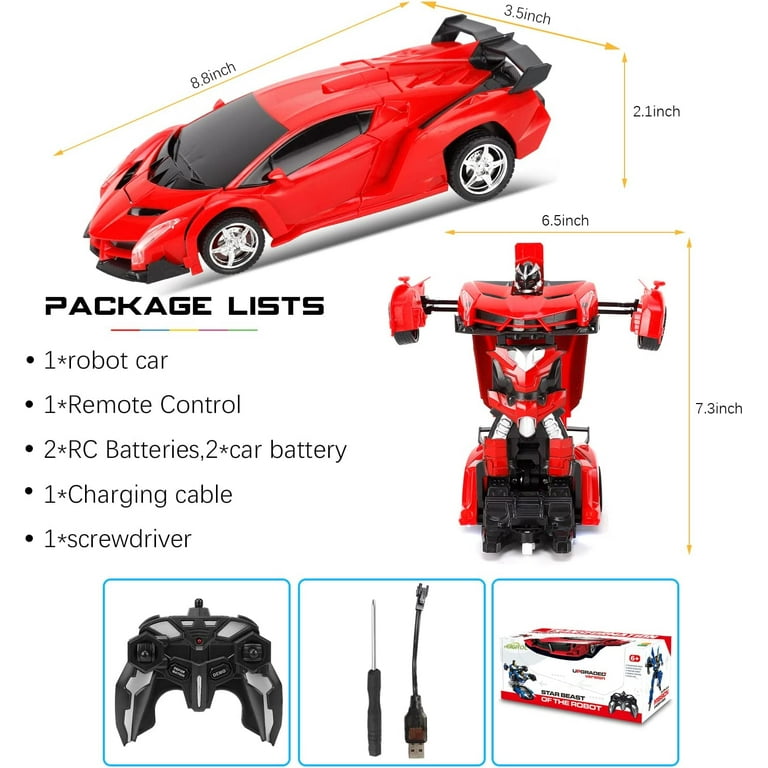 Auto & robot transformer con control remoto hot sale