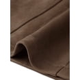 thumbnail image 5 of INSPIRE CHIC Women's Faux Suede Trench Coat Notched Lapel Double Breasted Mid-Long Overcoat Fall Winter Jacket with Belt M Dark Brown, 5 of 6
