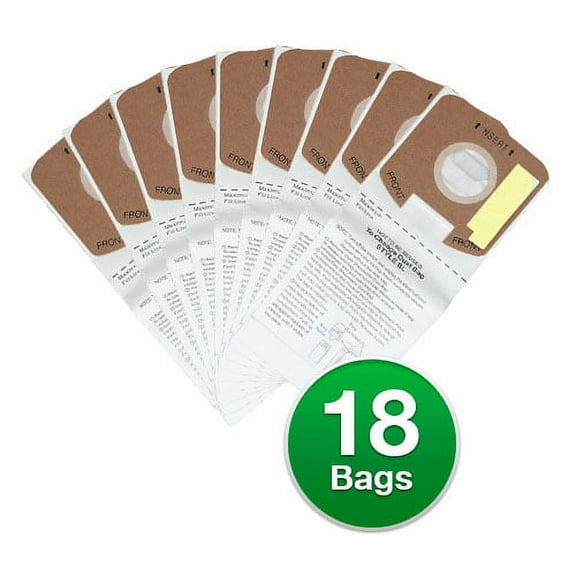 Compatible with Sanitaire 61125A / 156 Style SL Micro Vacuum Bags (6 Pack)