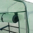 thumbnail image 3 of SuperDeal Mini Plant Greenhouse 27 in x 19 in Zipper Door 4 Tiers 4 Shelves, 3 of 9