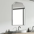 thumbnail image 6 of JONATHAN Y MIR203B Lindie 24 in. W x 36 in. H Medium Scalloped-Top Metal Framed Wall Mounted Mirror, Nickel, 6 of 7