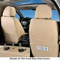 thumbnail image 5 of Coverado Car Seat Covers, Waterproof Faux Leather Front Seat Protectors, Universal fit Most Cars, Suvs, Pickup Trucks, Beige, 5 of 5