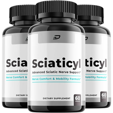 Sciaticyl Capsules – Sciaticyl Natural Blend Glycogen Support, 3 Pack, 180 Capsules