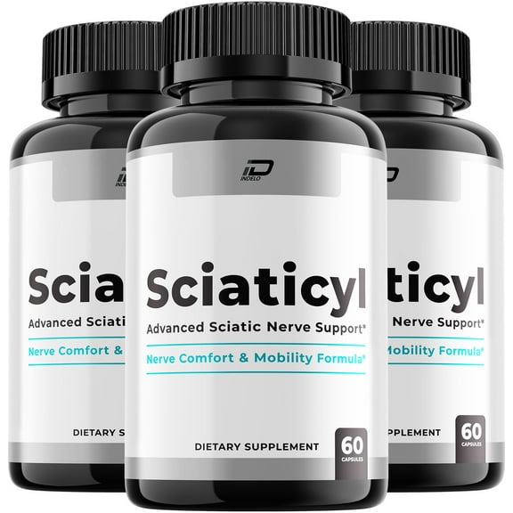 Sciaticyl Capsules – Sciaticyl Natural Blend Glycogen Support, 3 Pack, 180 Capsules