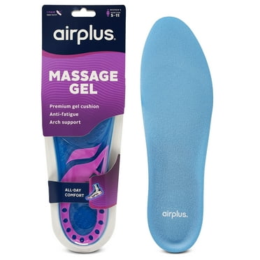 Airplus Massage Gel Cushion Insoles for Women, 1 Pair, Size 5-11