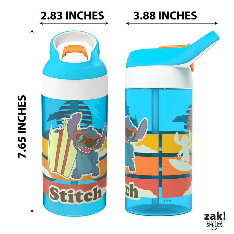 Stitch Stainless Steel Water Bottle with Built-In Straw – Lilo & Stitch
