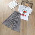 thumbnail image 2 of TJAZFJPA Baby Outfits Girls Cute Toddler Kids Girls Clothing Sets Summer Sunflower T Shirt Tops Chiffon Ruched Casual Loose Pants Outfits Children Clothes Cute Summer Outfits for Girls, 2 of 5