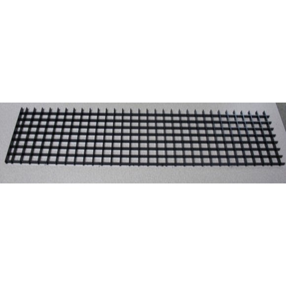 2' SECTION OF EGG CRATE, BLACK FOR FIXTURE
