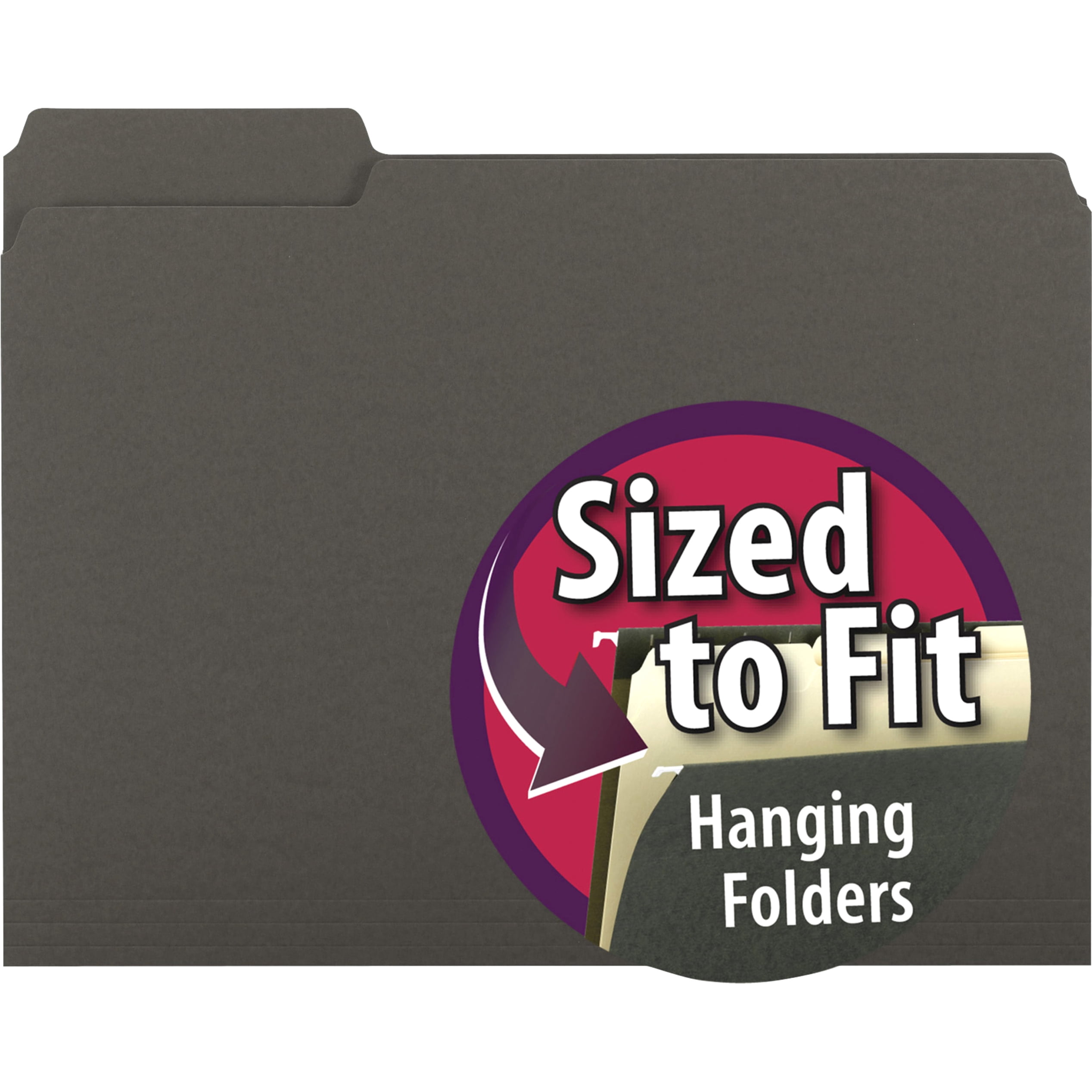 Smead Interior File Folder, 1/3-Cut Tab, Letter Si