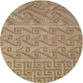 thumbnail image 1 of Ahgly Company Machine Washable Indoor Round Transitional Sienna Brown Area Rugs, 7' Round, 1 of 7