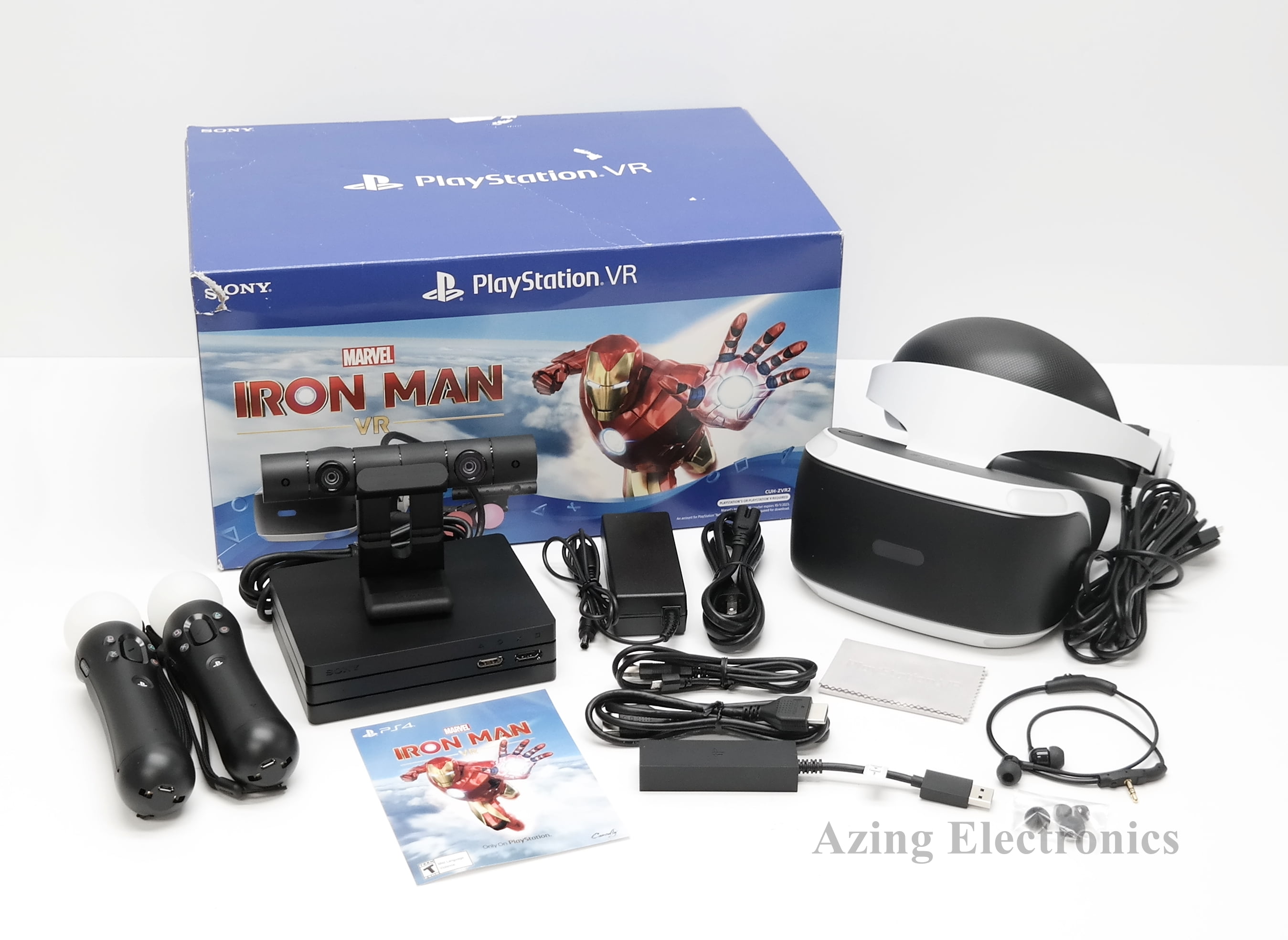Hospital følsomhed At redigere Pre-Owned Sony PlayStation VR CUH-ZVR2 Virtual Reality Headset Iron Man VR  Bundle - Walmart.com