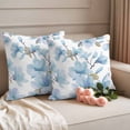 thumbnail image 3 of Outdoor Waterproof Pillow Covers Watercolor Magnolia Flower Decorative Throw Pillow Protectors,Pillowcase Cushion Cases for Patio Sofa Garden Couch,16x16in,Pack of 2, 3 of 14