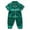 Green, variant on FYDUU Toddler Baby Boys Girls Pajamas Satin Silk Pajama Sets Short Sleeve Button Down Shirt Tops   Long Pants Sleepwear Outfits Loungewear Set Nightwear 2-3 Years