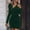 Army Green, variant on Daiosportswear Womens Long Sleeve Sweater Dress Fall Winter Bodycon Button Side V-Neck Trendy Ribbed Knit Mini Dresses,with Specially Designed Neckline Buttons,Dresses for Women White 4(S)