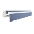 thumbnail image 3 of Awntech 12 Ft Maui Manual Heavy Duty Patio Retractable Awning (144in x 9.25in x 120in), Dusty Blue, 3 of 9