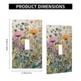 thumbnail image 4 of Wild Flowers Light Switch Cover Plates Single Toggle Wall Plate, Decorative 1-Gang Christmas Decor Lightswitch Cover, 4 of 7